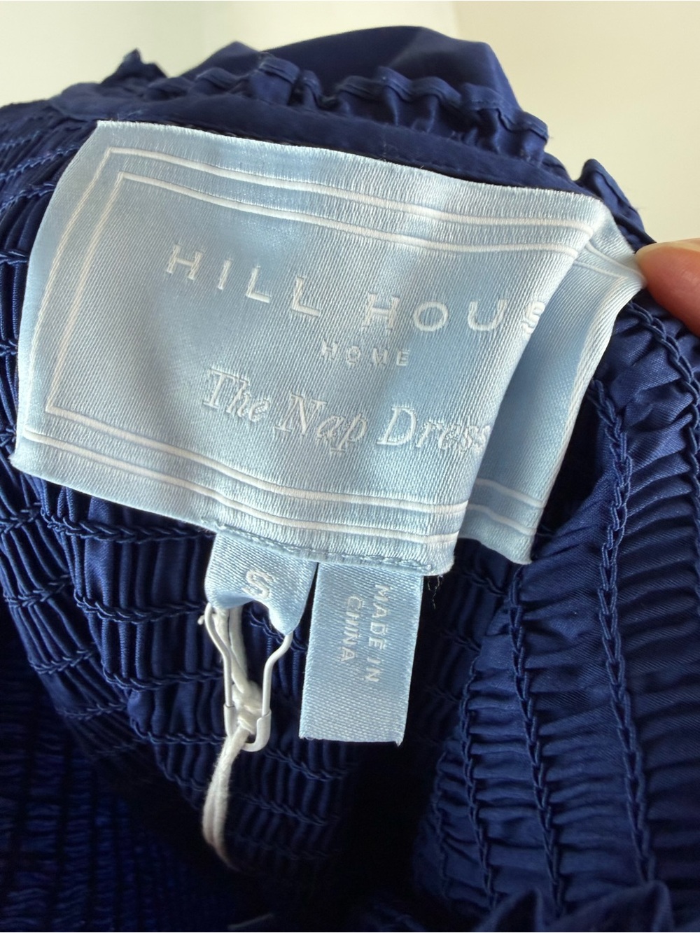 NWT Hill House Home Navy Blue Cotton Louisa Nap Midi Dress Size S - Picture 5 of 7